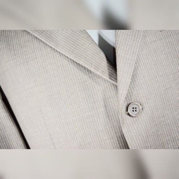 Lazetti Couture Mens Super 120s Wool Suit Jacket Size 42L - Picture 4 of 7